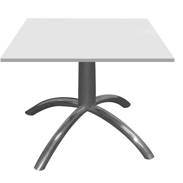 mesa de canto aranha quadrada branca