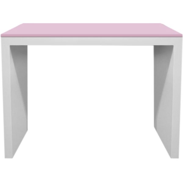 mesa jussara branca tampo rosa bebe