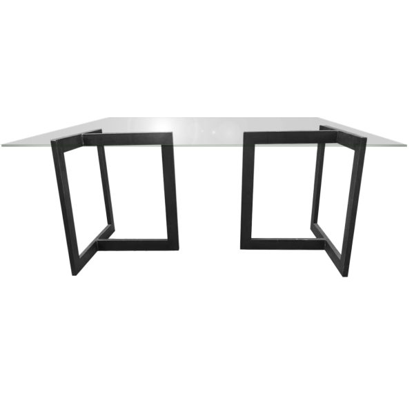mesa padrao lucia tampo de vidro