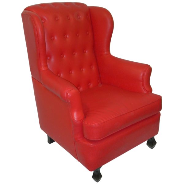 poltrona Bergere vermelha