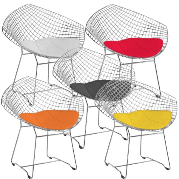 poltronas bertoia diamante coloridas