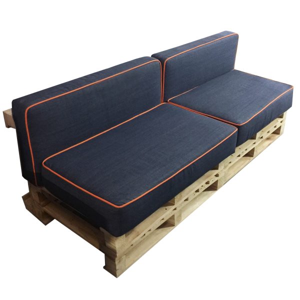 sofa de pallet 02 lugares pq