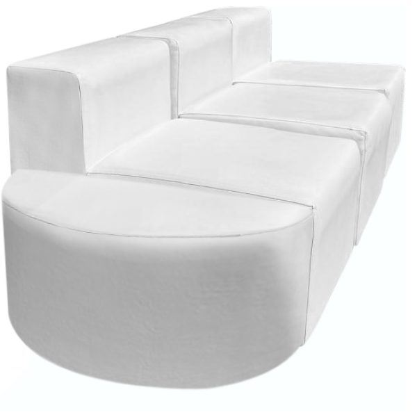 sofa didi 03 lugares com puff meia lua